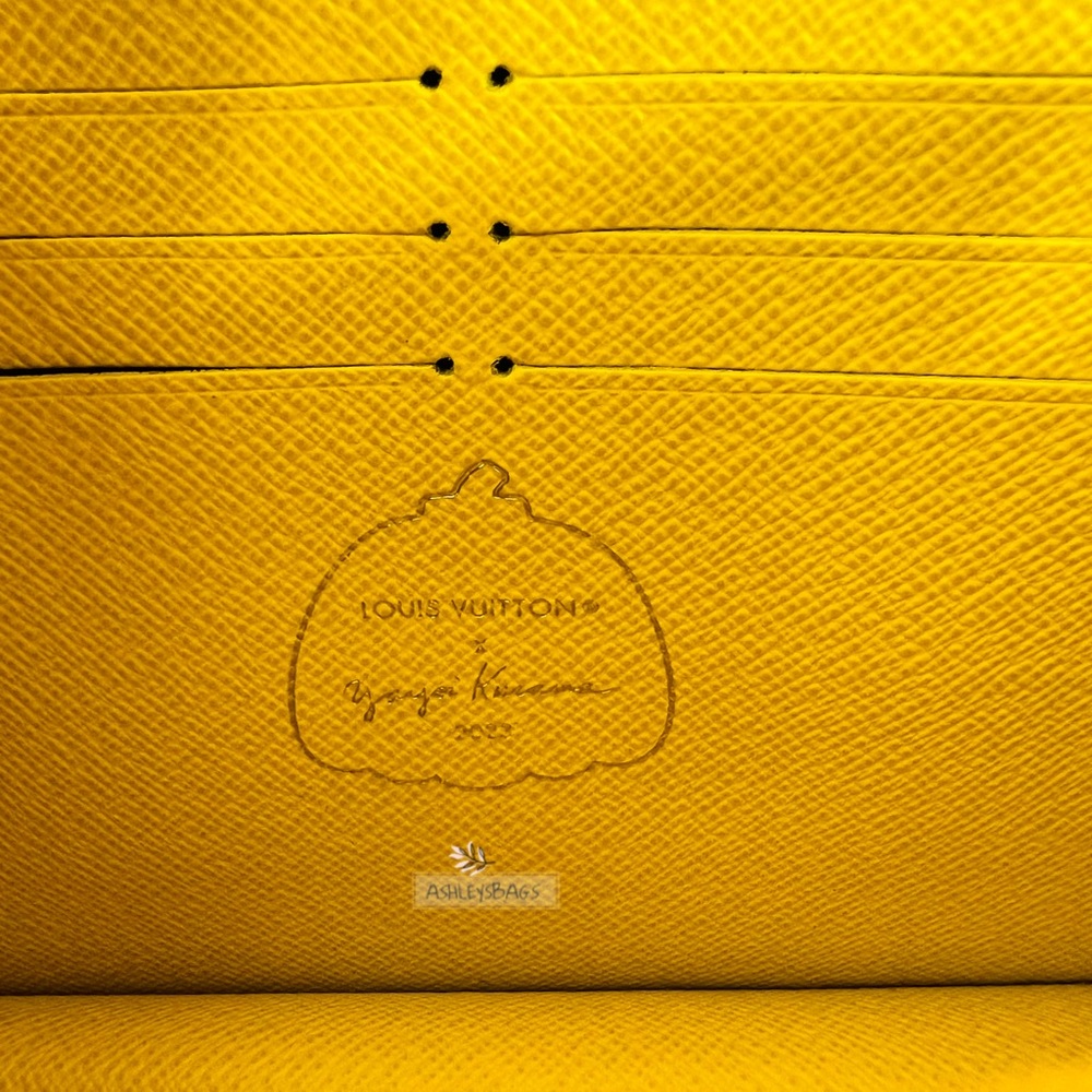 Louis Vuitton x Yayoi Kusama Twist Belt Chain Wallet In Jaune Noir - Picture 11 of 16